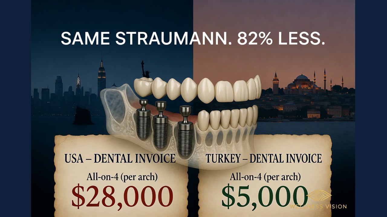 All-on-4 Dental Implants: US $28K vs Turkey $5K — Same Straumann