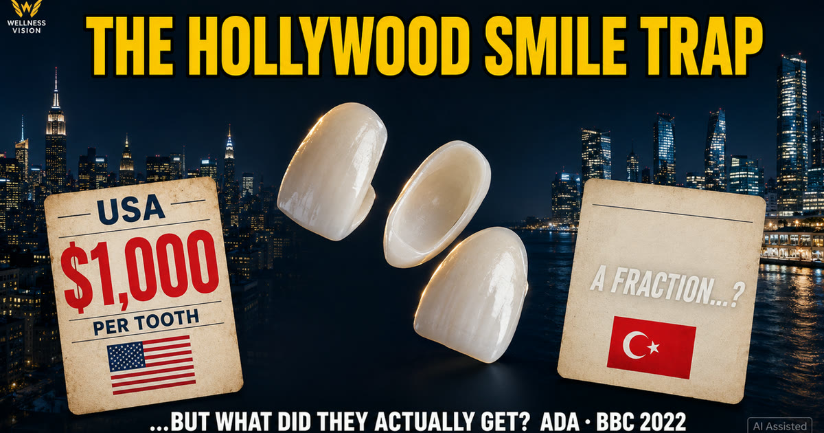 Veneers Cost: US $1,000/Tooth vs Turkey — But Are They Crowns? (2026)