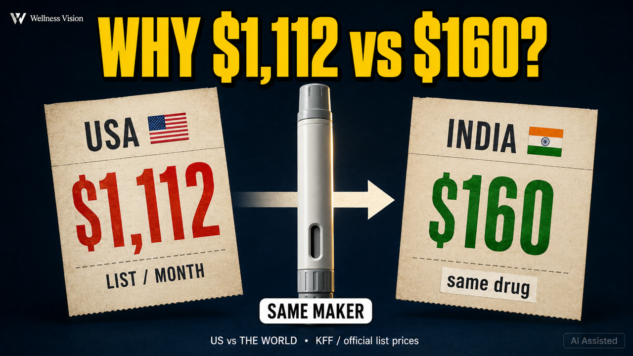 Mounjaro: $1,112 Here, $160 in India — Same Maker