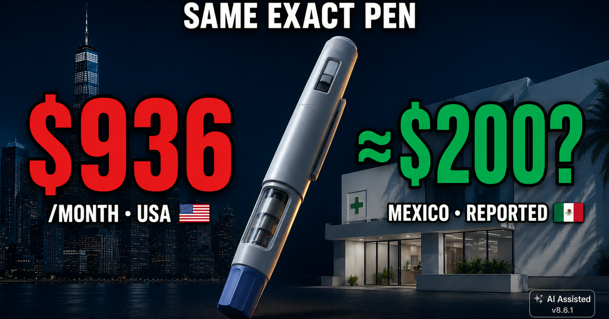 Ozempic Cost: US $936/mo vs a Fraction Abroad — The Honest 2026 Comparison