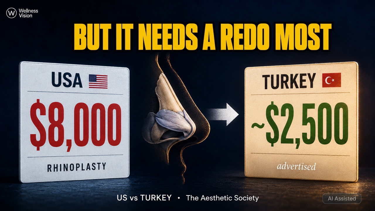 Rhinoplasty Cost: US $8,000 vs Turkey ~$2,500 — The Redo Problem