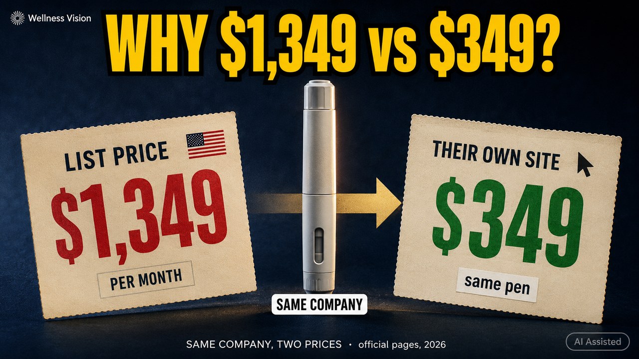 Wegovy: $1,349 Here, $349 on Novo's Own Site